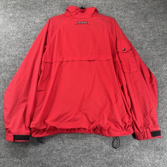 Vintage Y2K Polo Sport Ralph Lauren Windbreaker Men Large Full Zip Multi Pocket - Picture 6 of 13